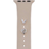 TFO Pin Charms set for watch straps butterfly rose gold