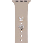 TFO Pin Charms set for watch straps butterfly silver