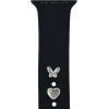 TFO Pin Charms set for watch straps butterfly silver