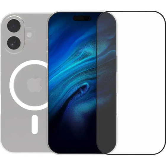 Vivid Set Magsafe Hybrid Case + Full Face Tempered Glass Apple Iphone 17 - (CS-Mgs Tr 1-2508001)