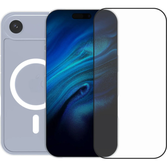 Vivid Set Magsafe Hybrid Case + Full Face Tempered Glass Apple Iphone Air - (CS-Mgs Tr 1-2508002)