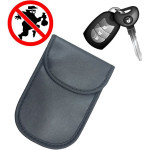 Hurtel Anti-Theft Car Key Pouch Radio Blocking Pouch Keyless Faraday Box Faraday Cage 14cm With 10cm Black 9111201906846 - (Vertical Signal Blocking case)