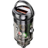 Wozinsky 65W Car Charger USB-C Pd 65W / USB-A 45W Qc 3.0 - Black 5907769383915 - (WCGWCW)