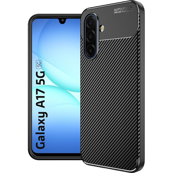 Techsuit - Carbonfiber - Samsung Galaxy A17 5G - Black