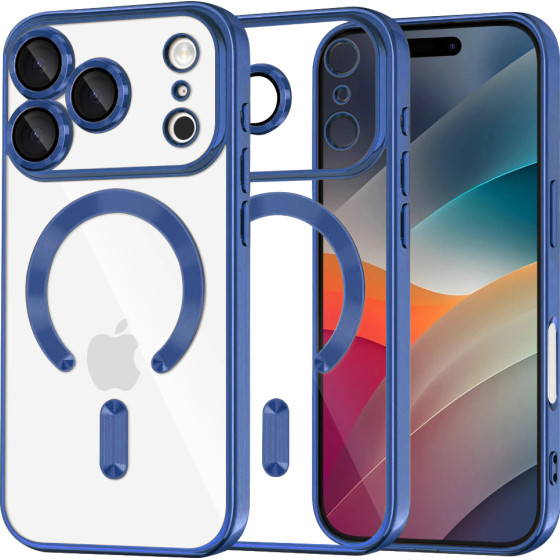 Techsuit - Luxury Crystal Magsafe - Iphone 17 Pro - Deep Blue