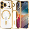 Techsuit - Luxury Crystal Magsafe - Iphone 17 Pro - Gold