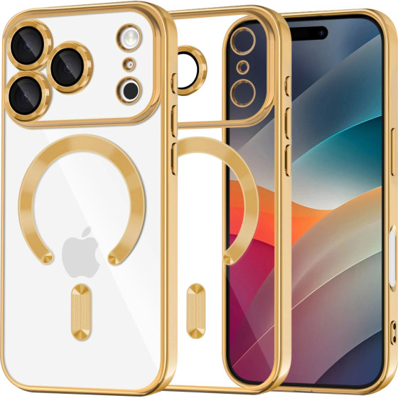 Techsuit - Luxury Crystal Magsafe - Iphone 17 Pro - Gold
