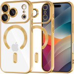 Techsuit - Luxury Crystal Magsafe - Iphone 17 Pro Max - Gold