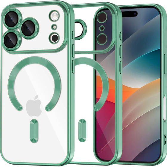 Techsuit - Luxury Crystal Magsafe - Iphone 17 Pro Max - Light Green