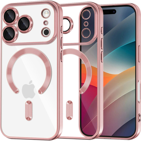Techsuit - Luxury Crystal Magsafe - Iphone 17 Pro Max - Pink