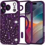 Techsuit - Luxury Glitter Magsafe - Iphone 17 Pro - Deep Purple