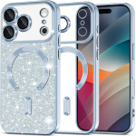 Techsuit - Luxury Glitter Magsafe - Iphone 17 Pro - Light Blue
