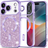 Techsuit - Luxury Glitter Magsafe - Iphone 17 Pro - Light Purple