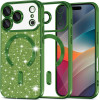 Techsuit - Luxury Glitter Magsafe - Iphone 17 Pro Max - Deep Green