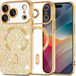 Techsuit - Luxury Glitter Magsafe - Iphone 17 Pro Max - Gold