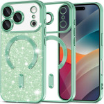 Techsuit - Luxury Glitter Magsafe - Iphone 17 Pro Max - Light Green