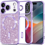 Techsuit - Luxury Glitter Magsafe - Iphone 17 Pro Max - Light Purple