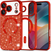 Techsuit - Luxury Glitter Magsafe - Iphone 17 Pro Max - Red