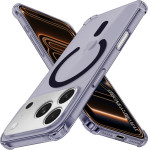 Techsuit - Shockproof Clear Silicone Magsafe - Iphone 17 Pro Max - Smoke Black