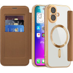Techsuit - Smartmag Book Case - Iphone 17 - Brown