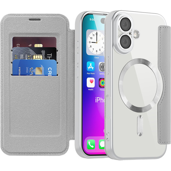 Techsuit - Smartmag Book Case - Iphone 17 - Gray