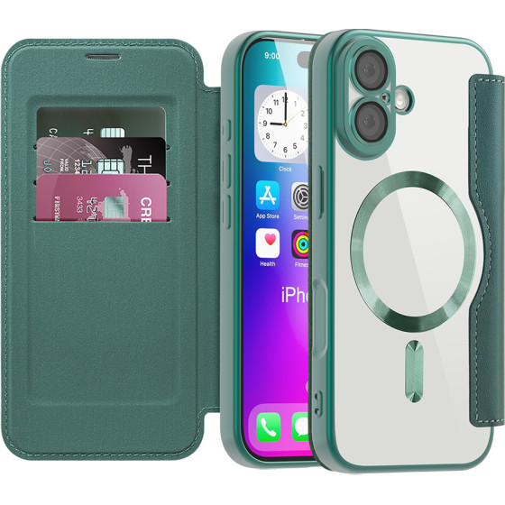 Techsuit - Smartmag Book Case - Iphone 17 - Green
