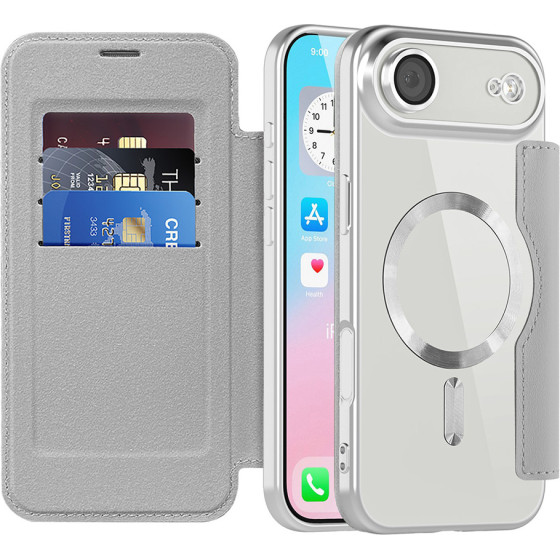 Techsuit - Smartmag Book Case - Iphone 17 Air - Gray