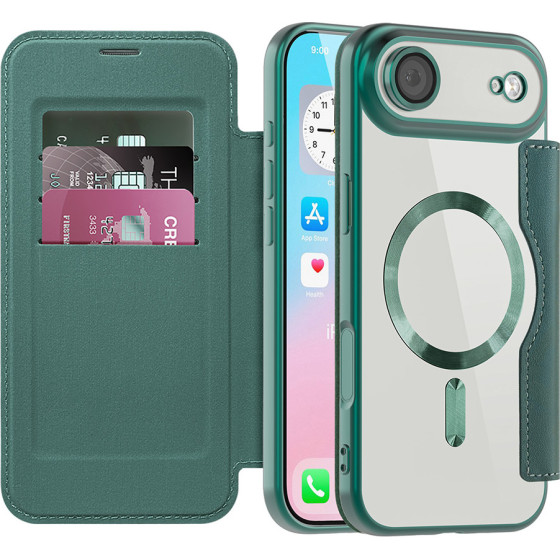 Techsuit - Smartmag Book Case - Iphone 17 Air - Green