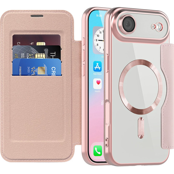 Techsuit - Smartmag Book Case - Iphone 17 Air - Pink