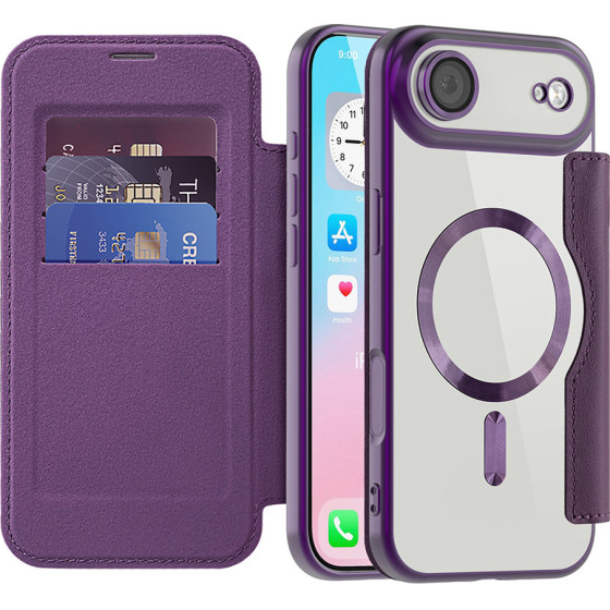 Techsuit - Smartmag Book Case - Iphone 17 Air - Purple