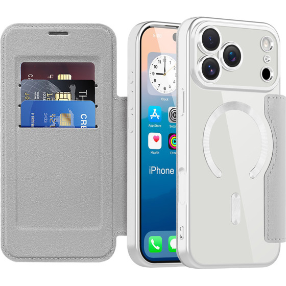 Techsuit - Smartmag Book Case - Iphone 17 Pro Max - Gray