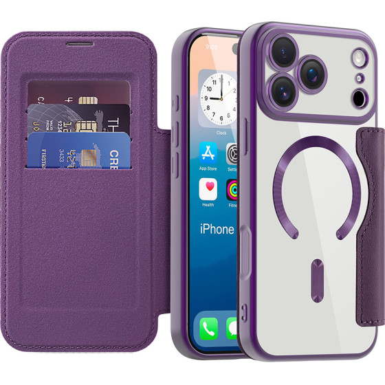 Techsuit - Smartmag Book Case - Iphone 17 Pro Max - Purple