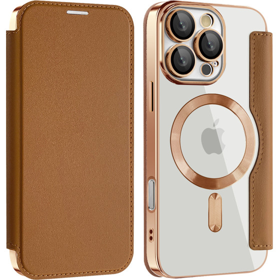 Techsuit - Smartmag Book Case - Samsung Galaxy A17 5G - Brown