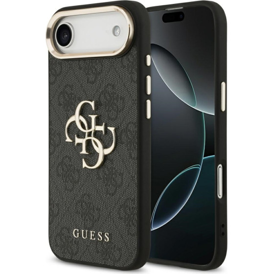 Guess Case 4G Big 4G Classic Logo For Iphone Air Black Gold - (GUHCP17M4GMGCGR)