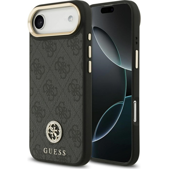 Guess Case 4G Strass Logo Magsafe For Iphone Air Black - (GUHMP17MP4GRMDEK)
