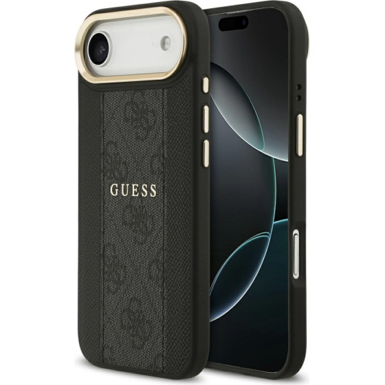 Guess Case 4G Stripe Magsafe For Iphone 17 Air Black - (GUHMP17MPG4SEMCK)
