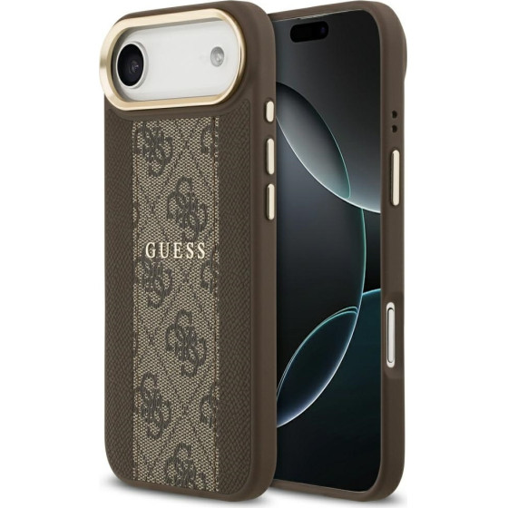 Guess Case 4G Stripe Magsafe For Iphone 17 Air Brown - (GUHMP17MPG4SEMCW)