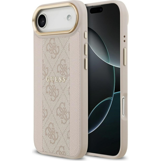 Guess Case 4G Stripe Magsafe For Iphone 17 Air Pink - (GUHMP17MPG4SEMCP)