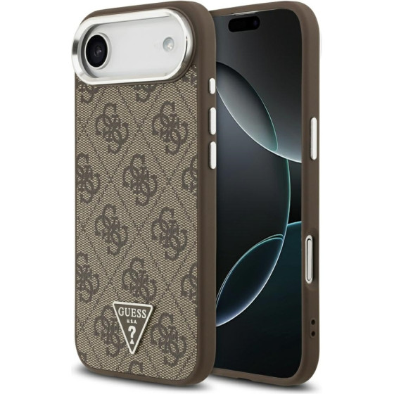 Guess Case 4G Triangle Logo Magsafe For Iphone Air Brown - (GUHMP17MP4TSRCMW)