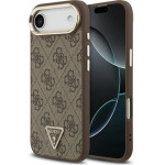 Guess Case 4G Triangle Logo Magsafe For Iphone Air Brown Gold - (GUHMP17MP4GTDGMW)