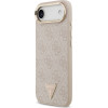 Guess Case 4G Triangle Logo Magsafe For Iphone Air Pink Gold - (GUHMP17MP4GTDGMP)