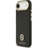 Guess Case Grained Strass Logo Magsafe For Iphone Air Black - (GUHMP17MPGCRMDEK)