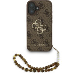 Guess Etui 4G Strap 4G Classic Logo Do Iphone 16 Brazowy - (GUHCP16SP4GMGSW)