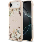 Guess Etui Grained Flowers Classic Logo Magsafe Do Iphone Air Rozowy - (GUHMP17MPGNMPLMP)