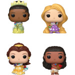 Funko Pocket Pop! Capsule: Princess Holiday - Moana, Belle, Tiana, Rapunzel (Blind Box/Random) Vinyl Figures
