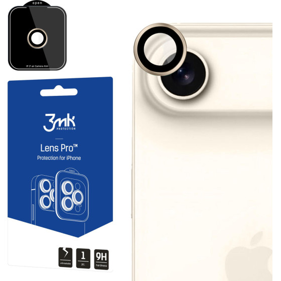 3MK Protection 3MK Lens Protection Pro Tempered Glass For Iphone 17 Air - Gold - (159484-0)