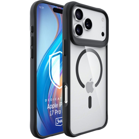 3MK Protection 3MK Satin Armor Magcase For Iphone 17 Pro Max - Transparent Black - (W-3SAMaCa-IP17PM-0)