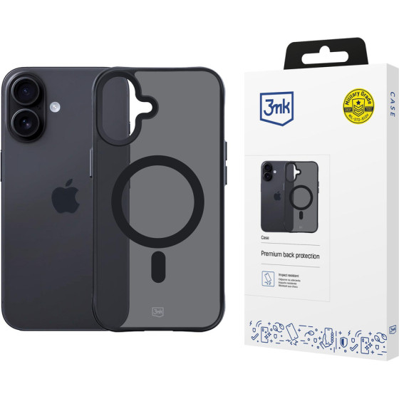 3MK Protection 3MK Smoke Magcase For Iphone 17 - Black Semi-Transparent - (W-3SmoMaCa-AIP17-0)