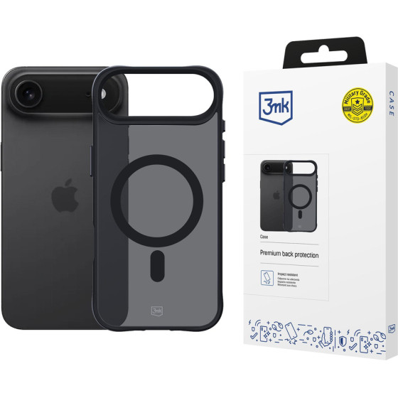 3MK Protection 3MK Smoke Magcase For Iphone 17 Air - Black Semi-Transparent - (W-3SmoMaCa-AI17A-0)