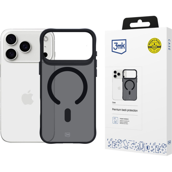 3MK Protection 3MK Smoke Magcase For Iphone 17 Pro - Black Semi-Transparent - (W-3SmoMaCa-AIP17P-0)